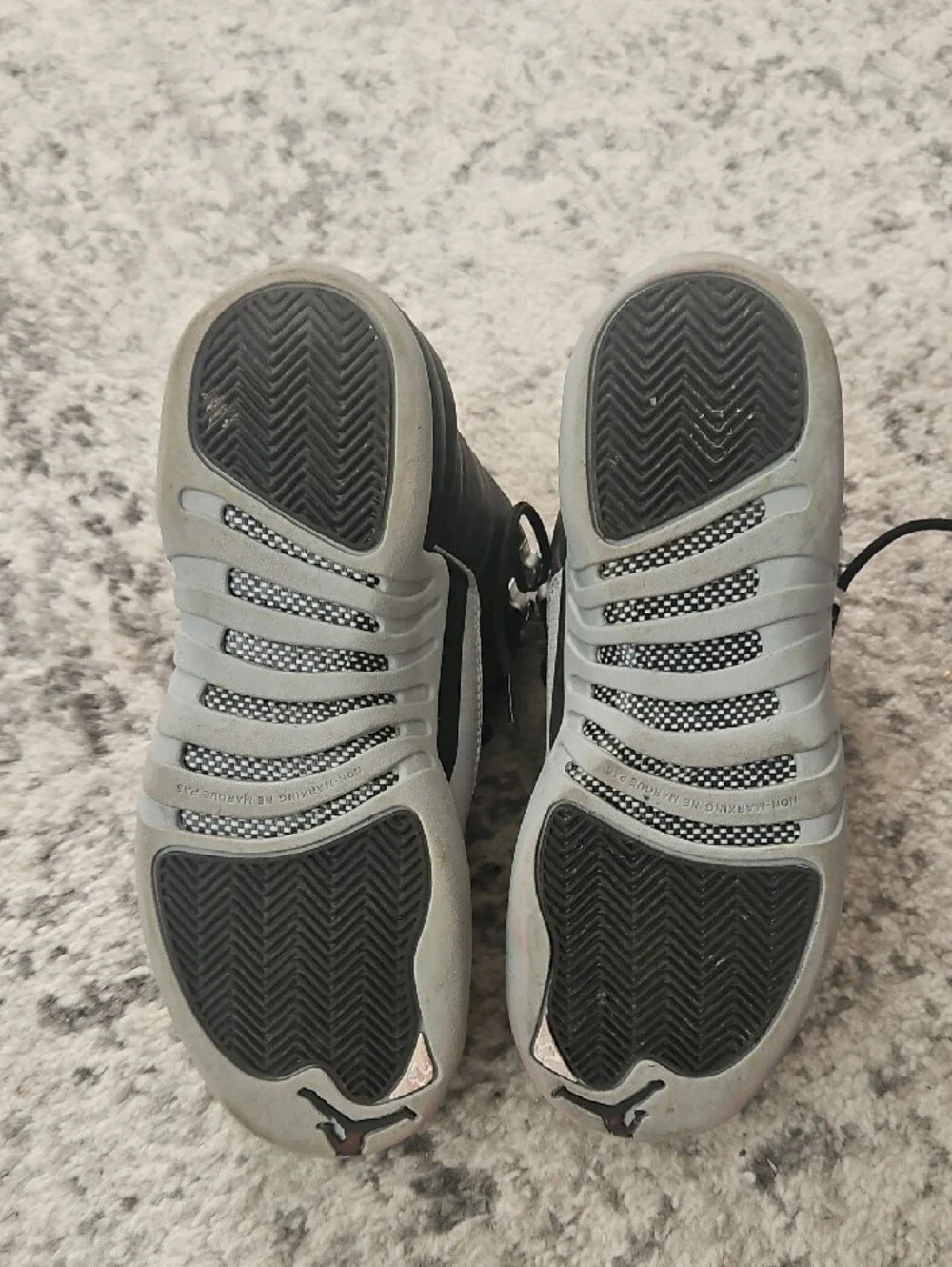 Jordan Kids Black and Gray High-Top Sneakers
